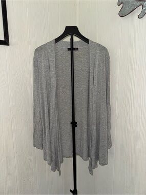 Sheila Rose Heather Gray Open Front Women's Cardigan Sweater Size Large
